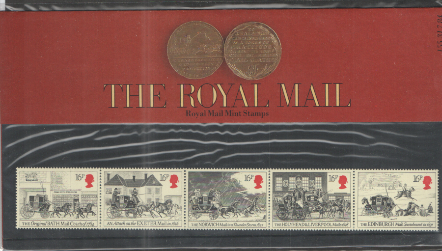 (image for) 1984 Royal Mail Coach Run Presentation Pack 155